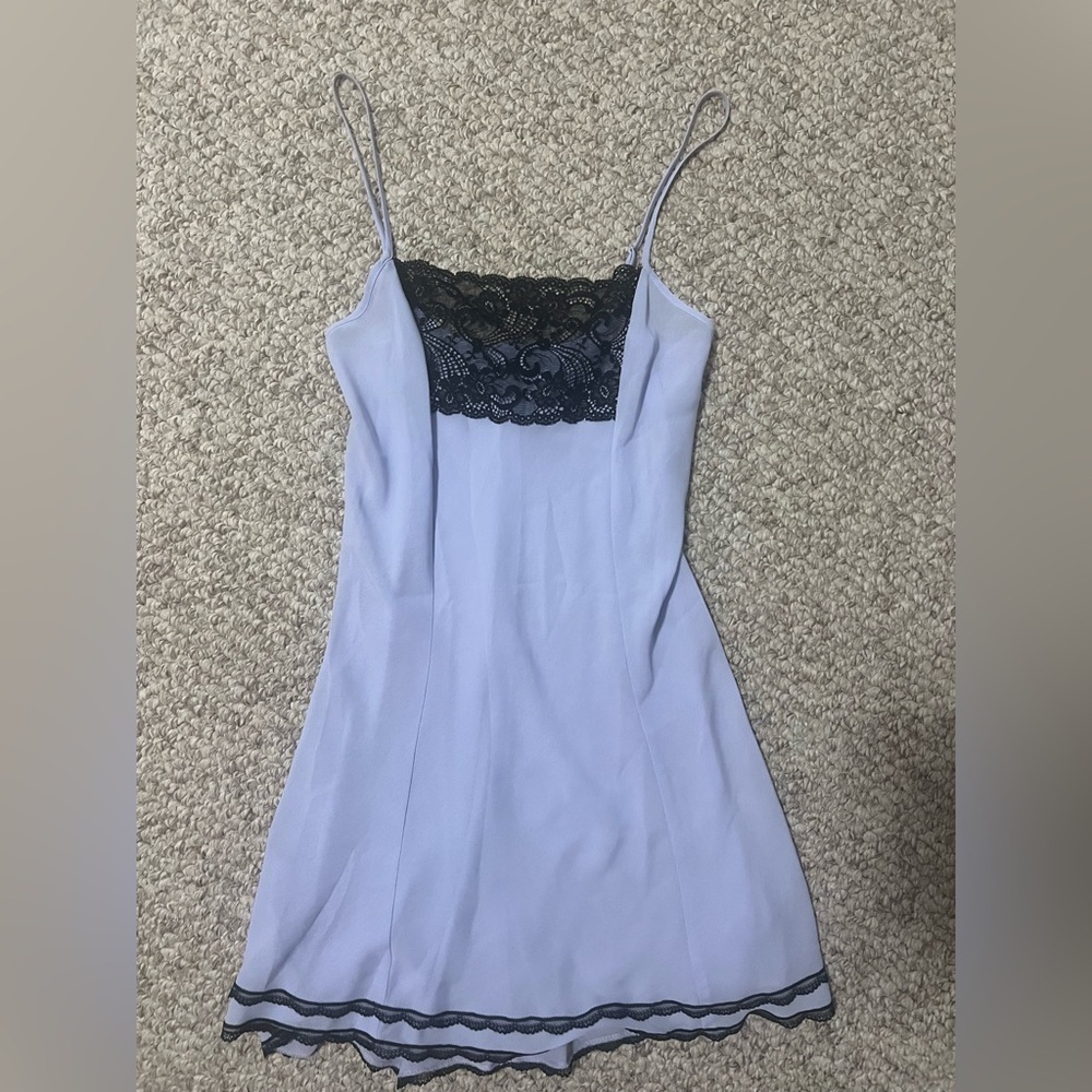 Jones New York Slip Lavender Babydoll Slip Lace Medium - Picture 1 of 3